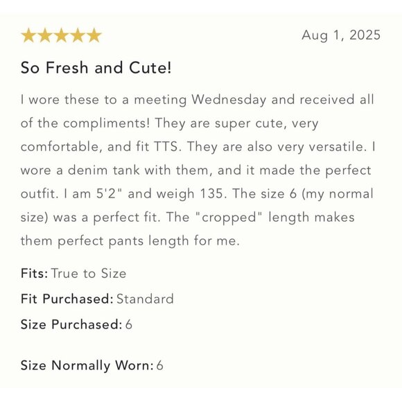 NWT Size 26 -The Colette Magic Fabric Crop Wide-Leg Pants by Maeve (NWT US$ 130) - Picture 14 of 16